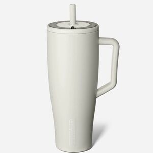 Brumate White Tumbler with Handle